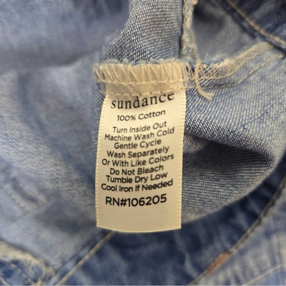 🦋Sundance Jolienne Lightweight Denim Jogger Cargo Pants Button Fly Size 2 - Picture 8 of 9